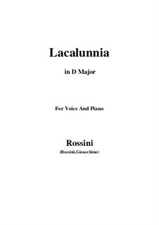 La calunnia è un venticell: D Major by Gioacchino Rossini