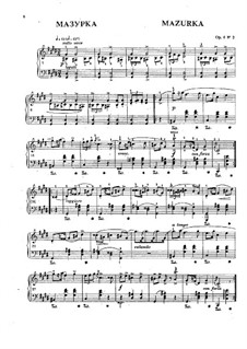 Mazurkas, Op.6: No.2 in C Sharp Minor by Frédéric Chopin