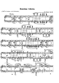 Scherzo No.2 in B Flat Minor, Op.31: For piano by Frédéric Chopin