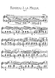 Rondo à la Mazur, Op.5: For piano by Frédéric Chopin