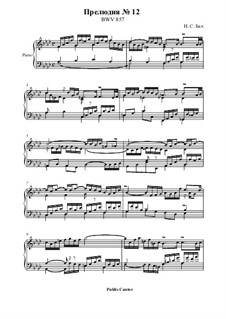 Prelude and Fugue No.12 in F Minor, BWV 857: Prelude by Johann Sebastian Bach
