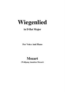 Lullaby, K.350: D flat Major by Wolfgang Amadeus Mozart