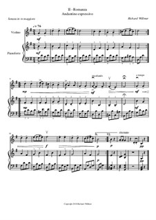 Sonata in D major for Violin and Piano 'In the Classical Style', Op.8: Movement II 'Twinkle, twinkle little Star / Baa Baa Black Sheep' by Richard Willmer