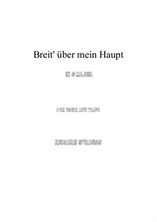No.2 Breit' über mein Haupt: For voice and piano by Richard Strauss