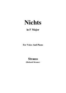 No.2 Nichts: F Major by Richard Strauss