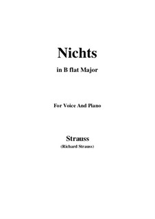 No.2 Nichts: B flat Major by Richard Strauss