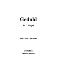 No.5 Geduld: C Major by Richard Strauss