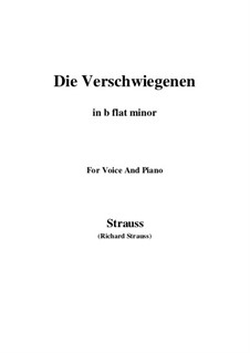 No.6 Die Verschwiegenen: B flat minor by Richard Strauss