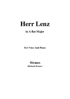 No.5 Herr Lenz: A flat Major by Richard Strauss