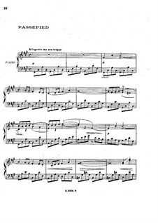 No.4 Passepied: For piano by Claude Debussy