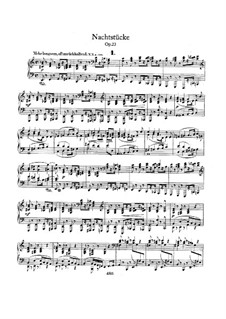 Night Pieces, Op.23: Complete set by Robert Schumann