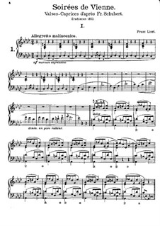 Soirees de Vienne. Transcriptions on Themes by Schubert, S.427: No.1 in A Flat Major by Franz Liszt