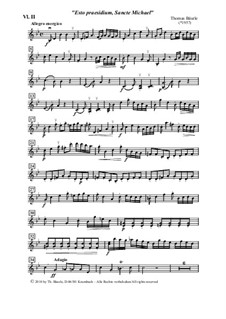 Motette 'Esto praesidium, Sancte Michael' für Chor, Streicher und Orgel: Violine II by Thomas Bäurle