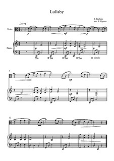 10 Easy Classical Pieces for Viola and Piano Vol.3: Lullaby by Edward MacDowell, Johann Strauss (Sohn), Johannes Brahms, Georg Friedrich Händel, Felix Mendelssohn-Bartholdy, Robert Schumann, Muzio Clementi, Giuseppe Verdi, Anton Rubinstein, Johan Halvorsen