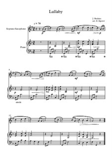 10 Easy Classical Pieces for Soprano Saxophone and Piano Vol.3: Lullaby by Edward MacDowell, Johann Strauss (Sohn), Johannes Brahms, Georg Friedrich Händel, Felix Mendelssohn-Bartholdy, Robert Schumann, Muzio Clementi, Giuseppe Verdi, Anton Rubinstein, Johan Halvorsen