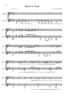 Glenn's Tune - G Major (for 2 guitars): Glenn's Tune - G Major (for 2 guitars) by Berndt Leopolder