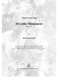 10 Little Miniatures, Op.122: Complete set by Jamal Zohourian