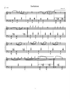 Isolation Music Notes Isolation by A. Podlyavskiy - sheet music on MusicaNeo