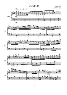 CoVId 19 for solo piano, MVWV 1340: CoVId 19 for solo piano by Maurice Verheul