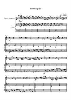 10 Easy Classical Pieces for Soprano Saxophone and Piano Vol.3: Passacaglia by Edward MacDowell, Johann Strauss (Sohn), Johannes Brahms, Georg Friedrich Händel, Felix Mendelssohn-Bartholdy, Robert Schumann, Muzio Clementi, Giuseppe Verdi, Anton Rubinstein, Johan Halvorsen