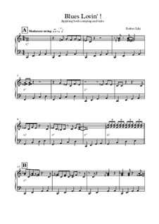 Blues Lovin' - C Blues Etude: Blues Lovin' - C Blues Etude by Esther Lihj