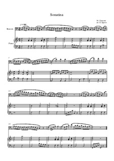 10 Easy Classical Pieces for Bassoon and Piano Vol.3: Sonatina (In C Major) by Edward MacDowell, Johann Strauss (Sohn), Johannes Brahms, Georg Friedrich Händel, Felix Mendelssohn-Bartholdy, Robert Schumann, Muzio Clementi, Giuseppe Verdi, Anton Rubinstein, Johan Halvorsen