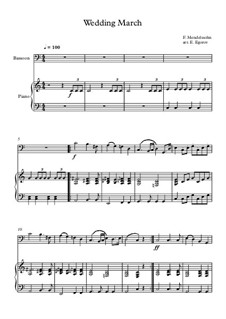 10 Easy Classical Pieces for Bassoon and Piano Vol.3: Wedding March by Edward MacDowell, Johann Strauss (Sohn), Johannes Brahms, Georg Friedrich Händel, Felix Mendelssohn-Bartholdy, Robert Schumann, Muzio Clementi, Giuseppe Verdi, Anton Rubinstein, Johan Halvorsen
