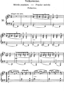 Lyric Pieces, Op.38: No.2 Popular Melody by Edvard Grieg