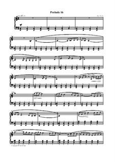 25 Preludes for Piano, Op.1: Prelude 16 by David Cundy