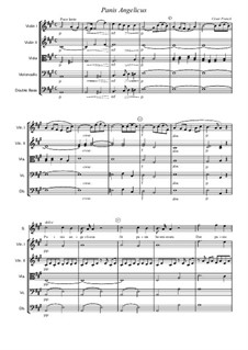 Panis Angelicus (O Lord Most Holy): For soprano and strings orchestra by César Franck