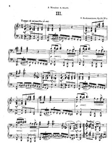 Prelude No.3 in D Minor: For piano by Sergei Rachmaninoff