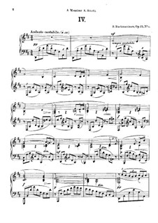 Prelude No.4 in D Major: For piano by Sergei Rachmaninoff