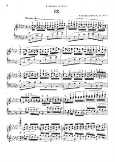 Prelude No.9 in E Flat Minor: For piano by Sergei Rachmaninoff
