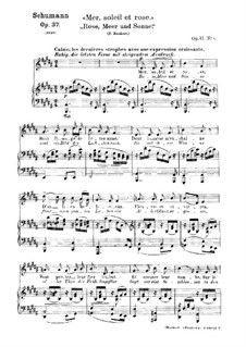No.9 Rose, Meer und Sonne: B Major by Robert Schumann