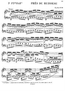 Verschiedene Stücke, Op.93: Heft IX Nr.1 Près du ruisseau by Anton Rubinstein