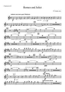 Complete Overture: Clarinet I part by Pyotr Tchaikovsky