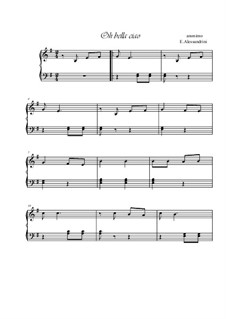 Bella ciao: For piano by folklore