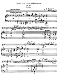 Fantasia on a Theme by Beethoven, Op.46: Score by Franz Doppler