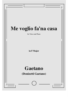 Me voglio fa 'na casa: F Major by Gaetano Donizetti