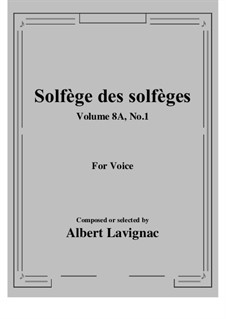 Volume 8A: No.1 by Albert Lavignac