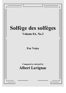 Volume 8A: No.3 by Albert Lavignac