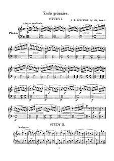 Elementary Studies. Ecole Primaire, Op.176: Complete set by Jean-Baptiste Duvernoy