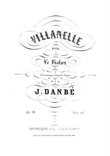 Villanelle for Violin and Piano, Op.14: Score by Jules Danbé