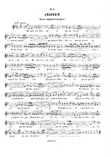 Chansons espagnoles: Vocal score by Manuel del Pópulo Vicente Rodriguez Garcia