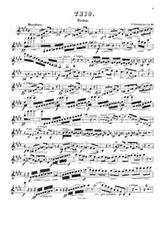 Piano Trio in C Sharp Minor, Op.40: Violin part by Jacques Steveniers