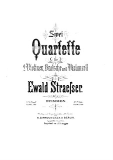 String Quartet No.1 in E Minor, Op.12: Violin I part by Ewald Strässer