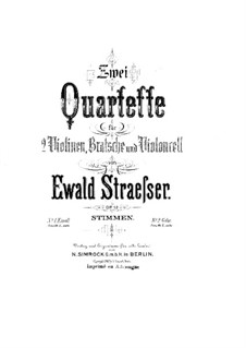 String Quartet No.1 in E Minor, Op.12: Violа part by Ewald Strässer