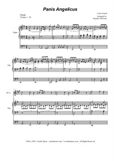 Panis Angelicus (O Lord Most Holy): For Bb-Clarinet solo - organ accompaniment by César Franck