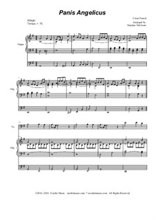 Panis Angelicus (O Lord Most Holy): For Cello solo - organ accompaniment by César Franck