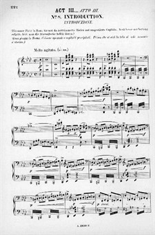Rienzi, the Last of the Tribunes, WWV 49: Act III. Arrangement for voices and piano by Richard Wagner